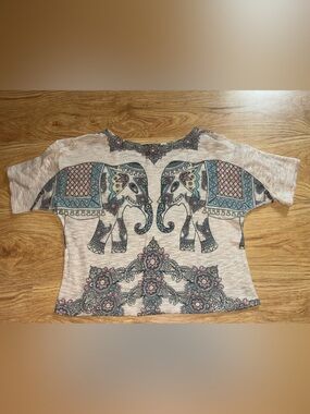 Boho Elephant Print Top